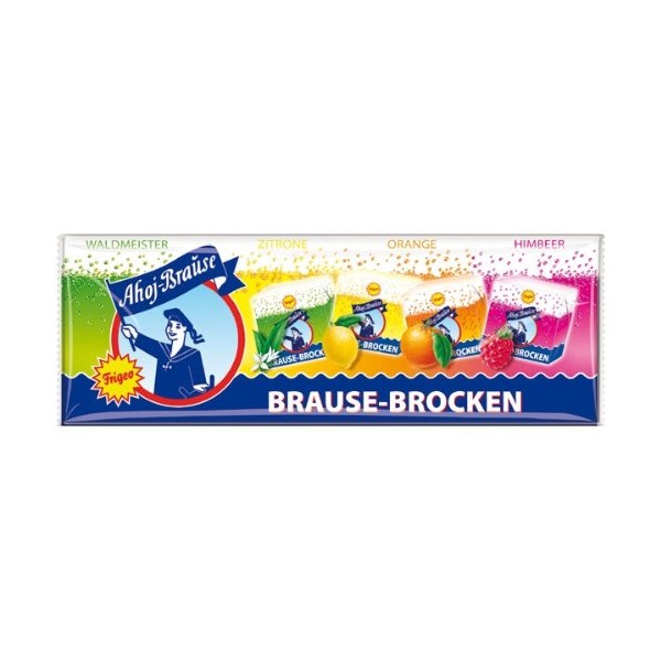 Frigeo Ahoj-Brause Brause Brocken- 10 tablets- Variety of flavors-Imported from GERMANY-Shipping from USA