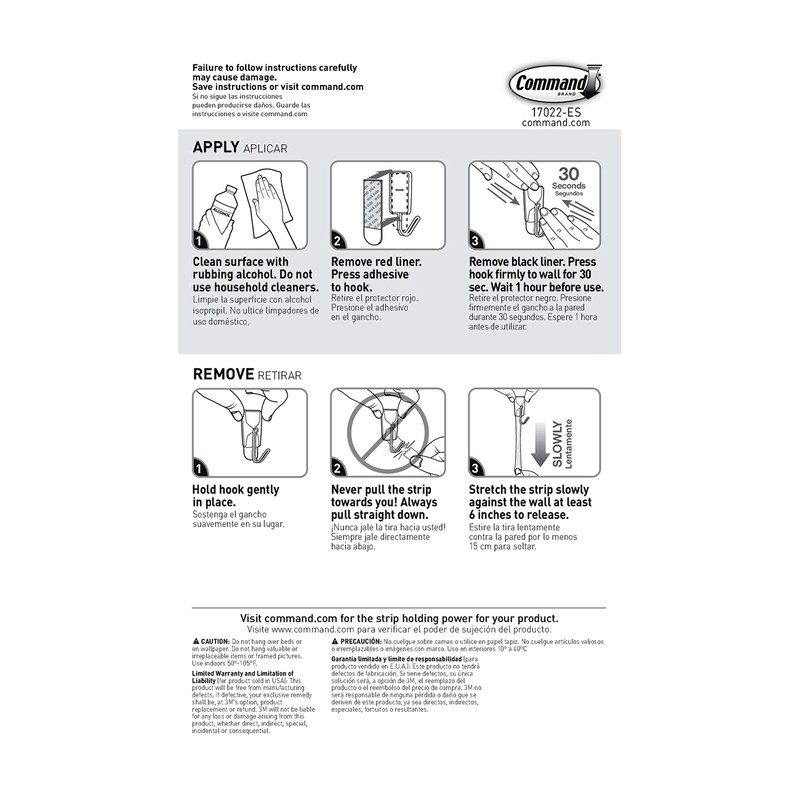 Command Small Refill Adhesive Strips, Damage Free Hanging Wall Adhesive