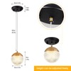 WOWEWA G9 Hanging Light Acrylic Pendant Light Modern Ball Chandelier