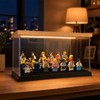 LED Minifigure Display Case, Clear Acrylic Mini Figurines Display Case