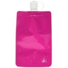 Shark Skinz z Flexible Reusable 7.5 oz Flask, Pink/Green