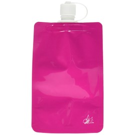 Shark Skinz z Flexible Reusable 7.5 oz Flask, Pink/Green