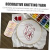 KONTONTY Multi-use Crocheting Yarn Ice Silk Thread for DIY Projects