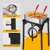 VIVOHOME Double Deep Fryer with 2 Baskets and 54,000 BTU