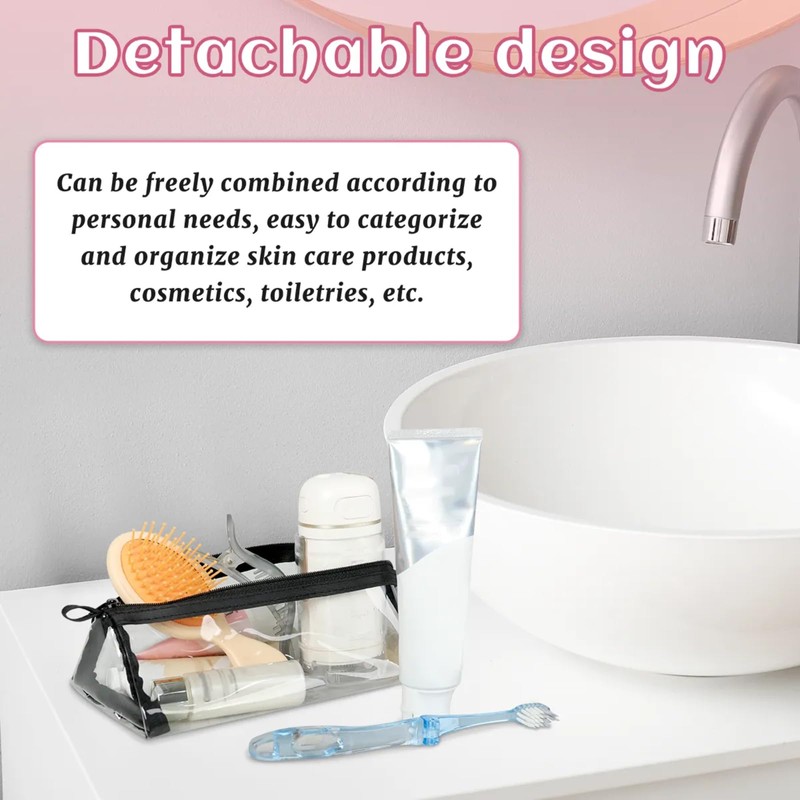 Foldable Cosmetic Bag for Women, Hanging Roll Up Makeup Bag,