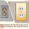 Zonon 8 Pack Gold Outlet Covers 4.50 x 2.76 Duplex