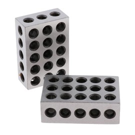 Eigell Pair of 25-50-75mm Precision Steel 1-2-3 Blocks Gauge Block Machinist, 0.005mm