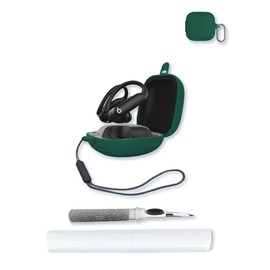 Case for Beats Powerbeats Pro 2 Wireless Bluetooth Earbuds-Noise Cancelling,Soft Protective,BOVUGAC Silicone Case Cover with Keychain & Cleaning Kit & Lanyard for Powerbeats Pro 2 Earbuds-Green