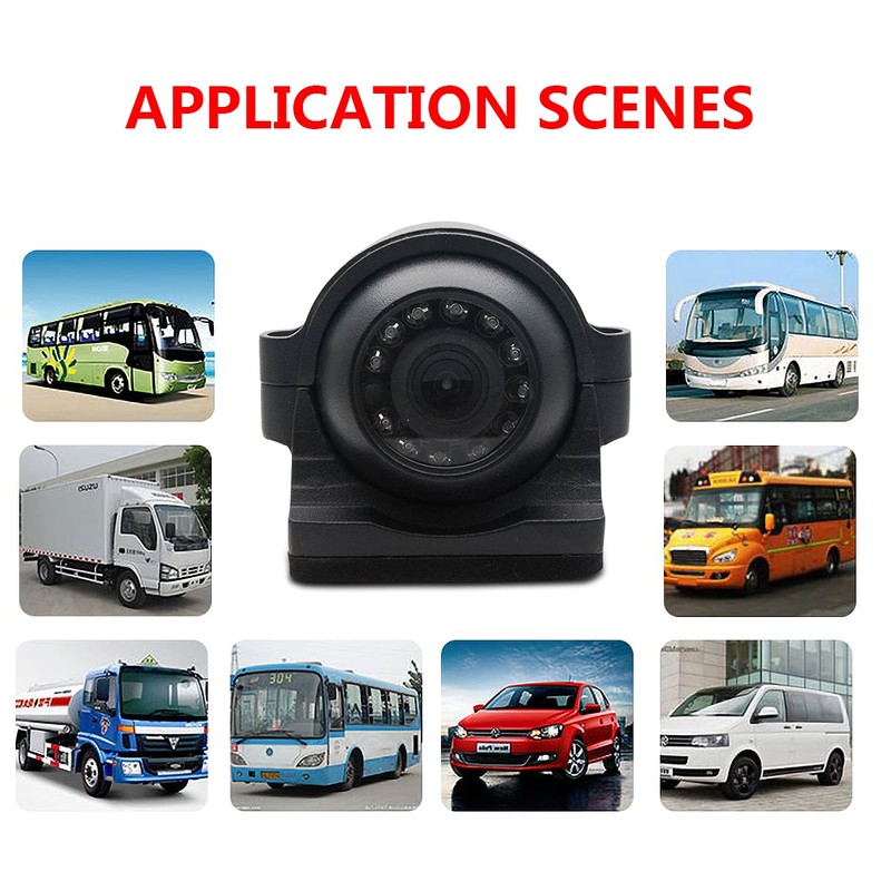 4PIN Side View Camera for Heavy Duty Truck RV 12IR