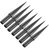 Veemoon 10pcs Solar Light Stakes Replacement Ground Spikes, Plastic Solar