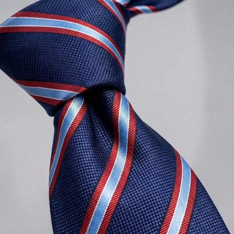 S&W SHLAX&WING Men's Necktie for Suit Jacket Classic 147cm Blue