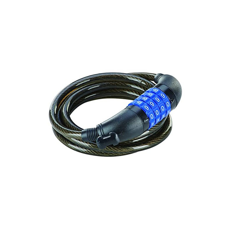 Prophete Coiled Combination Cable Lock Black 150 cm - 4