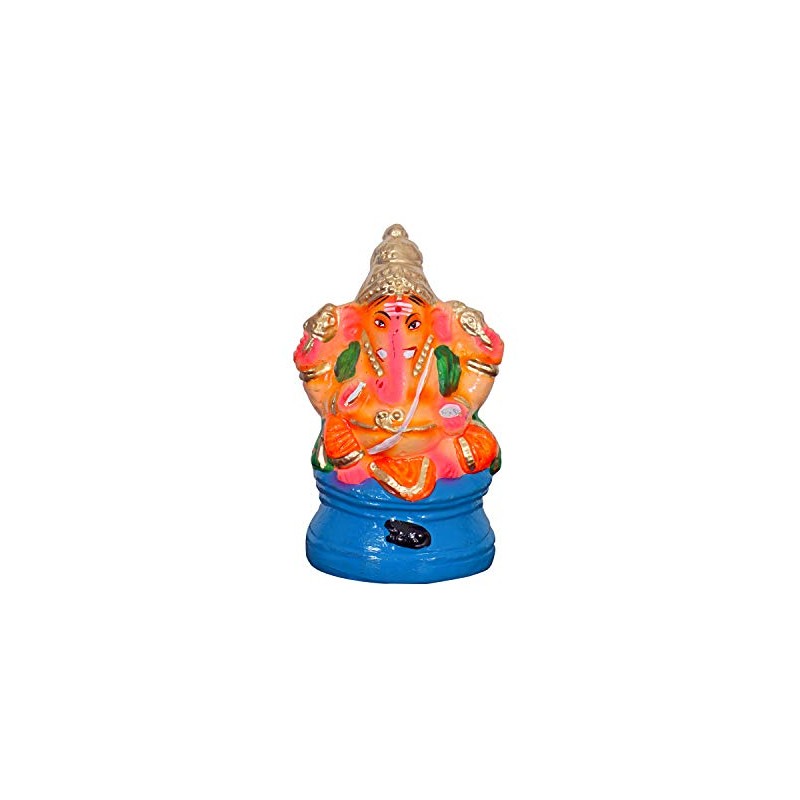 BSD Organics Rangi God Ganesha Ganesh Idol Ganpati Murti Sculpture