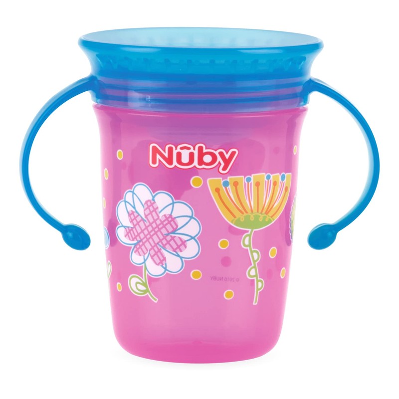 Nuby Paq. 3 vasos y snack and sip