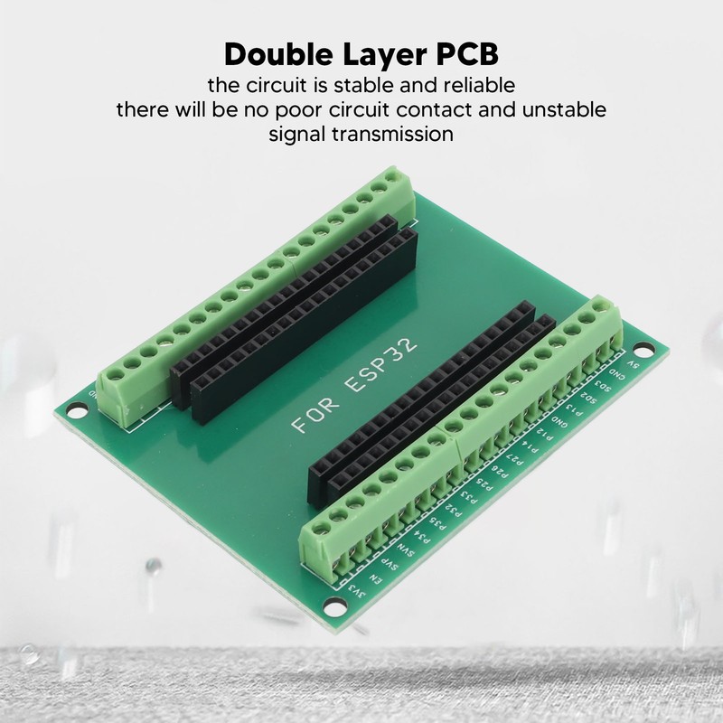 2Pcs ESP32 Breakout Board 38 Pin 2 in 1 Dual