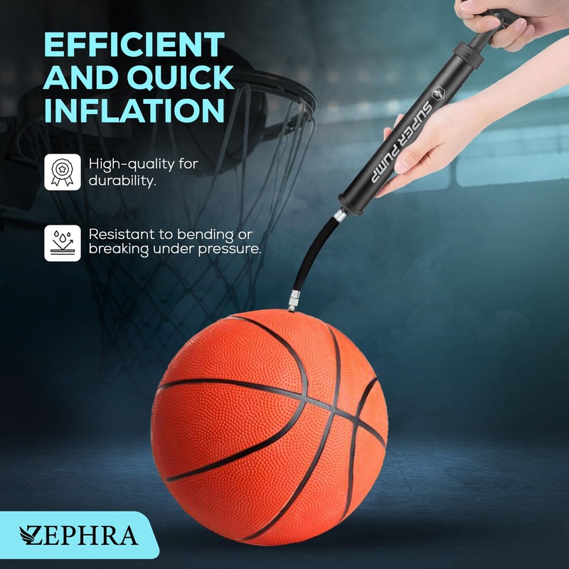 ZEPHRA Football Pump (BLACK)