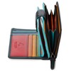 Visconti Leather Twofold Ladies Rainbow Multi Coloured Purse (RB51), Rfid