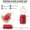 SharkByte TSA Approved Suitcase Locks - 4-Dial Security Travel Combination