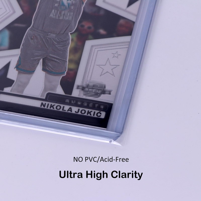 Rayvol Top Loader Sleeves - Resealable Team Bags for 35-75PT