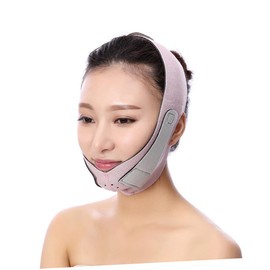 FRCOLOR 1Pc Thin Face Mask for Face Lifting Chin Strap for Slimming Jaw and Masseter Muscle Support Pink Face Tightening Artifact for Radiant Skin