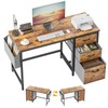 CubiCubi 47 Inch Computer Desk with Drawers and File Cabinet,