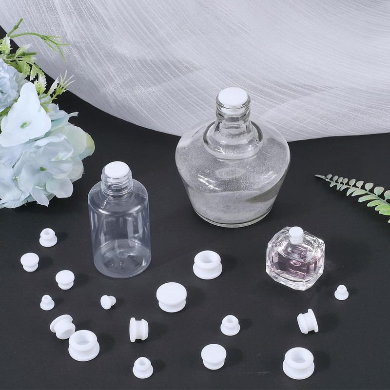 GORGECRAFT 24PCS 4 Sizes Silicone Stoppers for Salt and Pepper