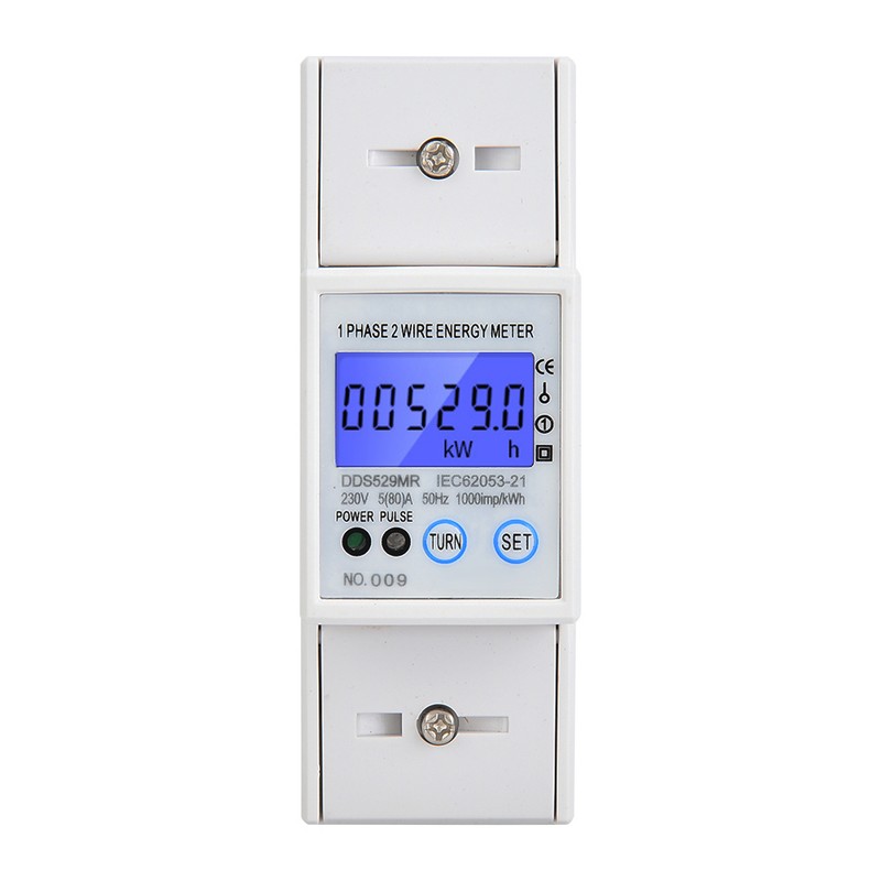 DDS529MR Single Phase Electric Energy Meter LCD Digital Display 230V