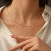 Thaivor Initial Necklaces for Women Dainty Gold Letter Necklace Sideways