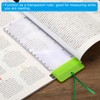 PATIKIL Bookmark Magnifier with Ruler, 2 Pack 3X Magnifying Sheet