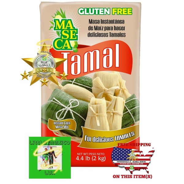2 Pack! MASECA Instant Corn Masa Mix x Delicious Tamales 4.4 Lb(2kg)Gluten Free⭐
