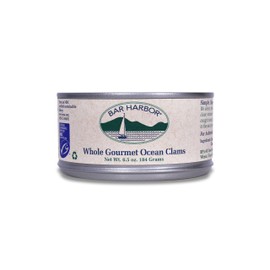 Bar Harbor, Clams Whole Gourmet Ocean, 6.5 Ounce