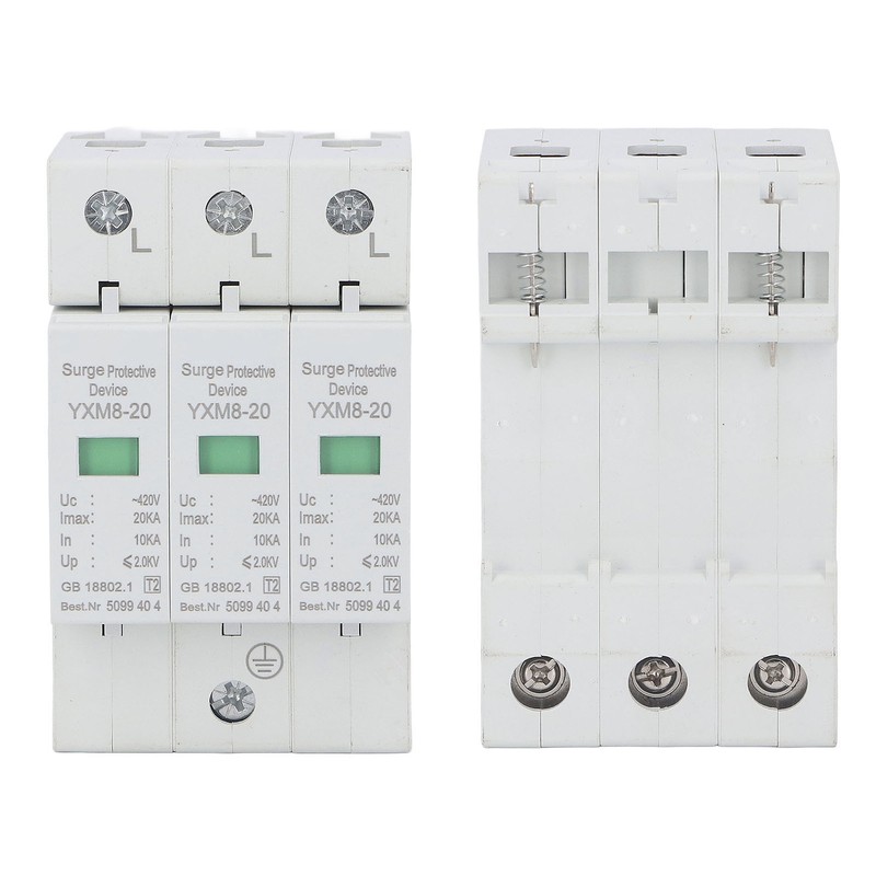 Surge Protector Lightning Protection 3 Phase Flame Retardant Protective Device