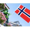 3×5 FT Norway Flag, Large 100D Norwegian National Outdoor Banner,Doube