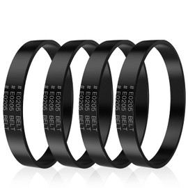 Replacement E0205 Vacuum Belt for Eureka PowerSpeed Lightweight Vacuum Cleaner Belt Parts for Eureka Models NEU180, NEU181, NEU182, NEU182A, NEU182B, NEU186, NEU188, NEU188A, NEU190, NEU202, 4-Pack