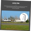 Zerodeko 2pcs Trailer Lock Pin Coated Hitch Pin with Treatment