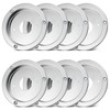 XtraGlow 8Pcs Stainless Steel Watermelon Light Bunk Adapters Bezel Covers
