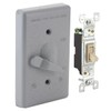 Hubbell 5121-0 Toggle Single Pole 125V, 15A Switch, 1-Gang, Gray