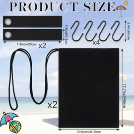 Gansita 2 Pack Portable Summer Beach Umbrella Sand Bags Large Waterproof Canopy Weight Sandbag Umbrella Legs Heavy Duty Sandbag Kits for Canopy Legs Outdoor Gazebo Trampoline Pergola