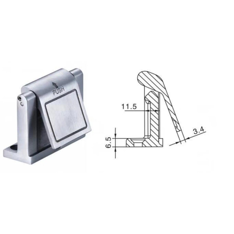 Silverline Hotel Style Door Guard Security Privacy Latch 304 Stainless