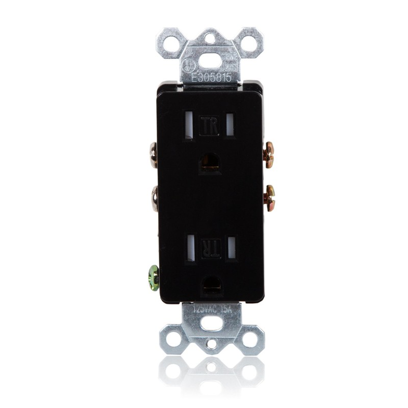 Maxxima 15A Tamper Resistant Duplex Receptacle - Standard Decorative Electric