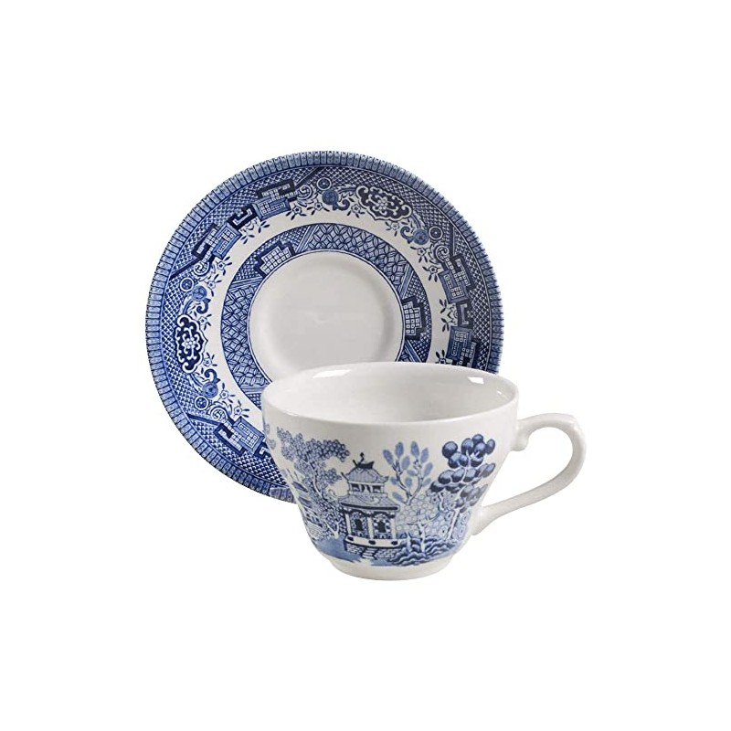 Churchill Willow Blue Cup & Saucer