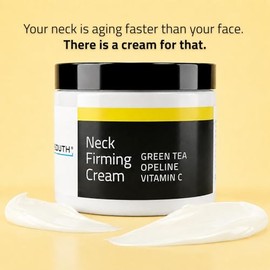 YEOUTH Crema para Cuello y Escote con Vitamina C - Crema Reafirmante Hidratante para Cuello, Papada y Pecho - Antiedad para Mujer y Hombre, 120 ml