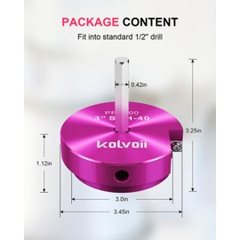 Kolvoii 3 Inch PVC Pipe Reamer, PVC Fitting Saver for SCH 40, Plastic Pipe Fitting Reamer, Pipe Reamer Suit for Water Lines, Drain Lines, Vent Lines