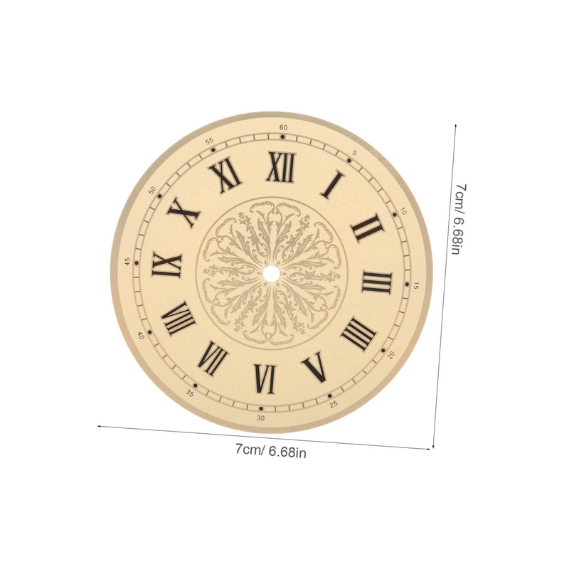 TEHAUX DIY Clock Dial Replacement Round Aluminum Dial for Clock