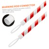 BUGUUYO 6pcs Retractable Traffic Cone Bar Connectors Flexible Rings for