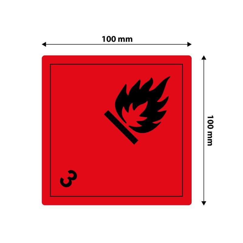 MD Labels 500 Dangerous Goods Labels 100 x 100 mm