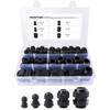 PIONFYNES 52PCS Cable Gland 3-25mm Waterproof Adjustable 1/4'', 3/8'', 1/2'',