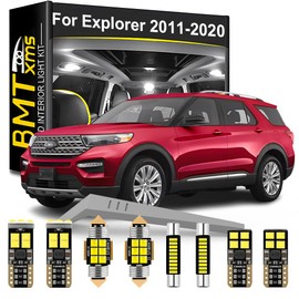 LED Interior Light Kit Replacement for Ford Explorer 2011 2012 2013 2014 2015 2016 2017 2018 2019 2020, Super Bright 6000K White