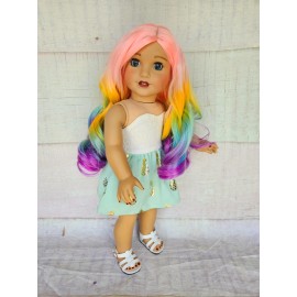 american girl doll wig replacement Rainbow