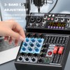 BOMGE 04A Audio Mixer,Professional Sound Board Mixing Console with USB/Bluetooth/Computer/4